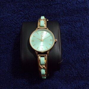 CG Women's Stainless Gold Plated Quartz Turquoise